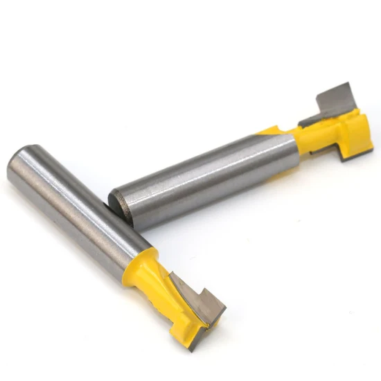 8mm Shank Router Bit Hex Bolt T Slotting Milling Cutter for Wood